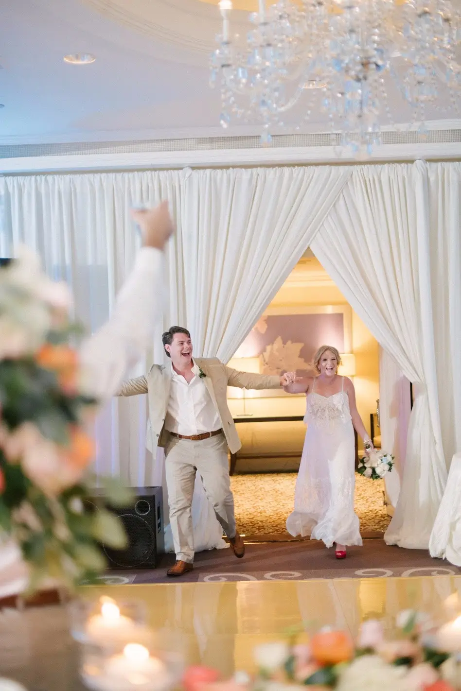 DJ CERON performing at a black-tie wedding reception in Naples, Florida